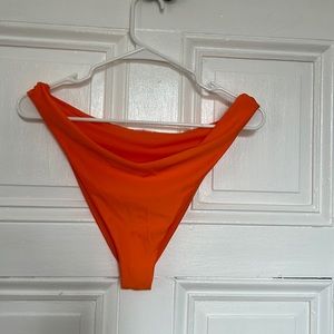 Women’s Orange Bikini Bottoms-No tag but fits like Large/ XL